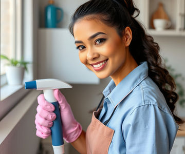 Cleaning service per hour of commercial premises.